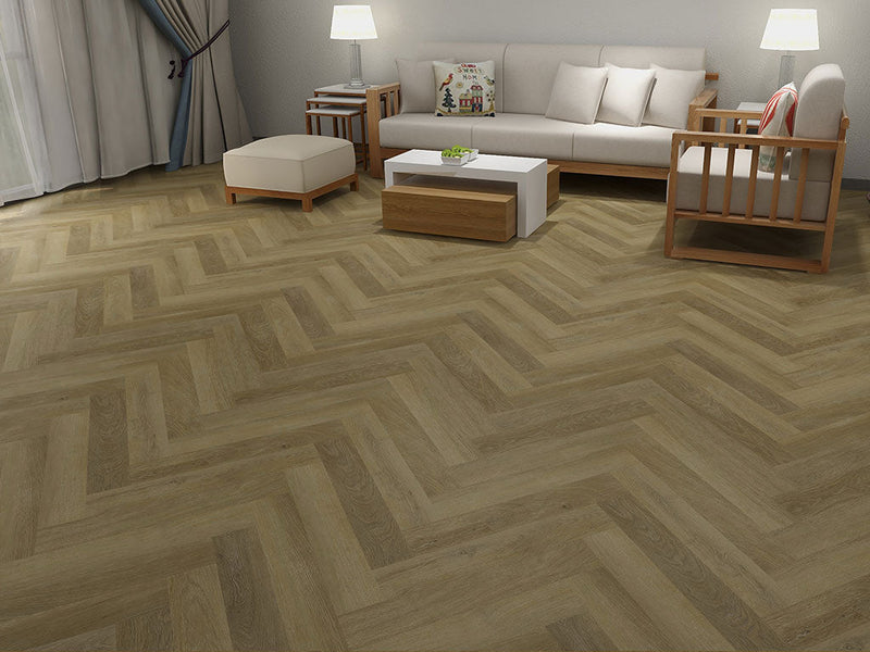 Klebe-Vinyl World of Dryback 3525HE New Orleans Oak Herringbone City